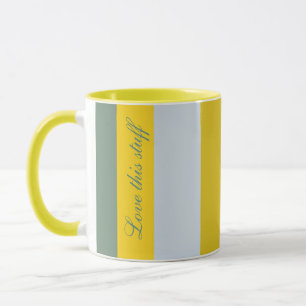 Bright Yellow and Green Mug