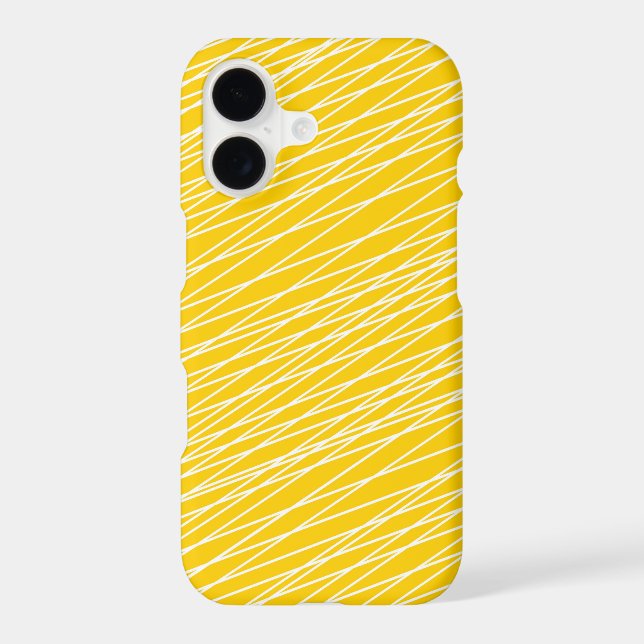 Bright Yellow and white lines Pattern (Back)