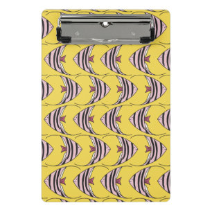 Bright Yellow Angel Fish Mini Clipboard