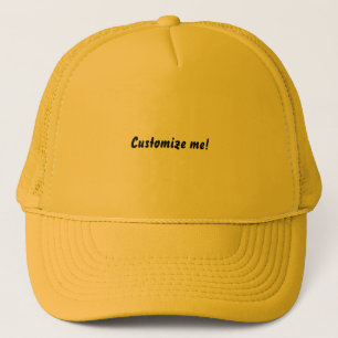 Bright yellow baseball hat