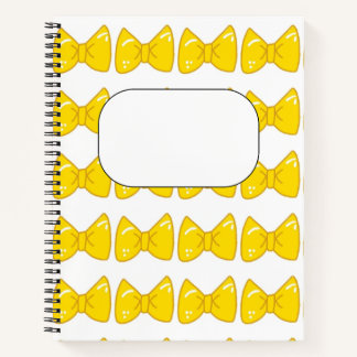 Bright Yellow Bow Notebook