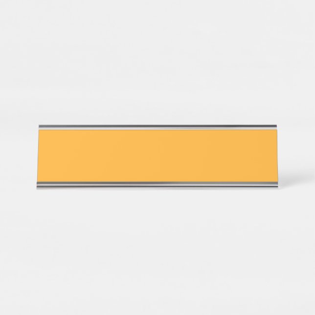  Bright yellow (Crayola) (solid colour)  Desk Name Plate (Front)