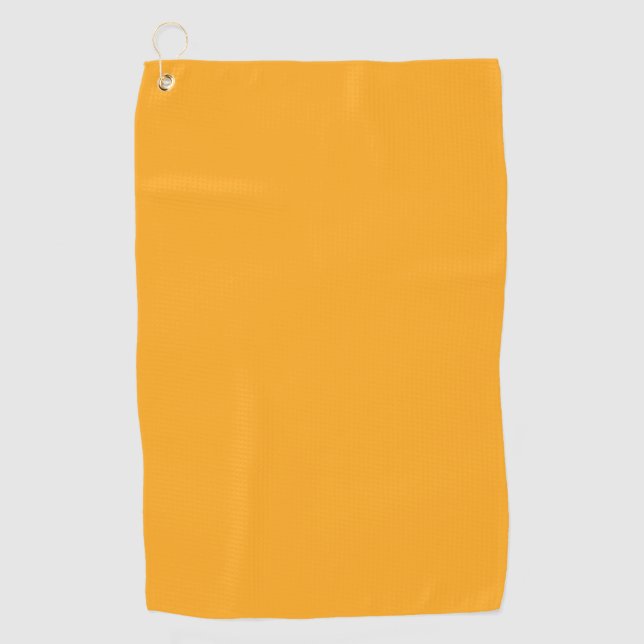  Bright yellow (Crayola) (solid colour)  Golf Towel (Front)