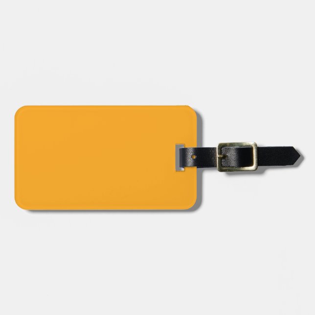  Bright yellow (Crayola) (solid colour)  Luggage Tag (Front Horizontal)