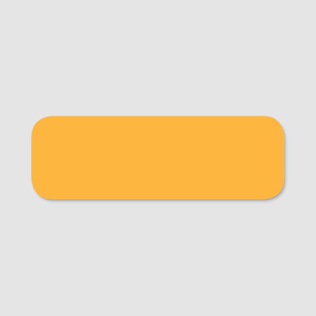  Bright yellow (Crayola) (solid colour)  Name Tag (Front)