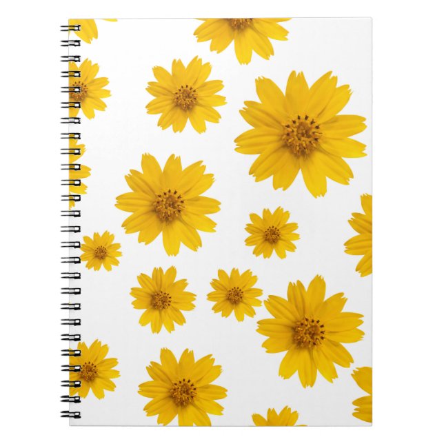 Bright Yellow Daisy Notebook (Front)