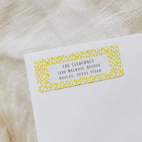 Bright Yellow Dashing Return Address