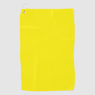 Bright Yellow #FFF3000, Banana Yellow Golf Towel