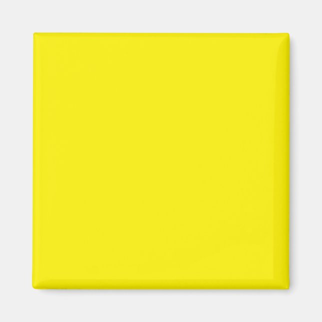 Bright Yellow #FFF3000, Banana Yellow Magnet (Front)