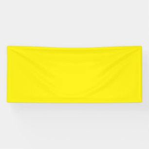Bright Yellow #FFF3000, Banana Yellow Vinyl Banner