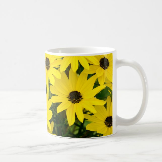 Bright Yellow Flowers Coffee Mug (Right)