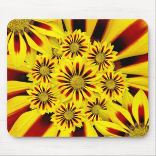 Bright Yellow Flowers Mouse Mat