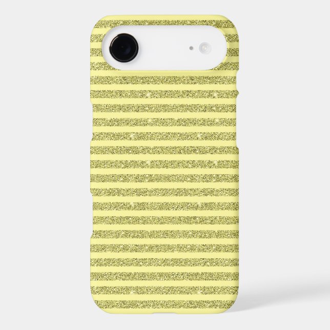Bright Yellow Glitter Style Vertical Stripes (Back)
