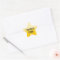 Bright Yellow Gold Star Custom Text Stickers