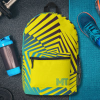 Bright Yellow Green Abstract Jungle Style Pattern