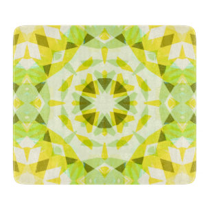 Bright Yellow Green Summer Star Dopamine Decor Cutting Board