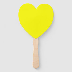 Bright yellow hand fan