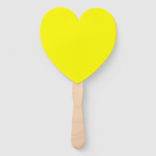 Bright yellow hand fan (Front)