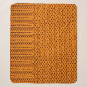 Bright yellow: handmade knitted texture. sherpa blanket