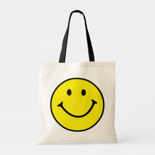 Bright Yellow Happy Smiling Face  Tote Bag