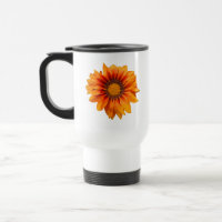 Bright Yellow Orange Gradient Flower Cutout
