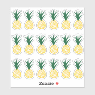 Bright Yellow Pineapple Stickers