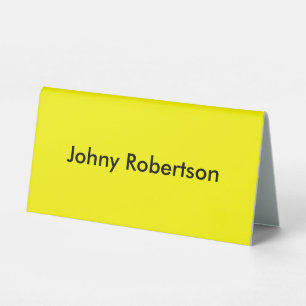 Bright Yellow Plain Elegant Professional Modern