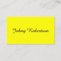 Bright Yellow Plain Elegant Professional Modern