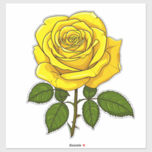 Bright Yellow Rose