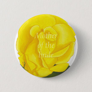 Bright Yellow Rose, Mother of the bride button
