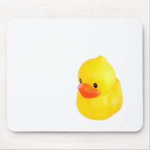 Bright Yellow Rubber Duck Mouse Mat