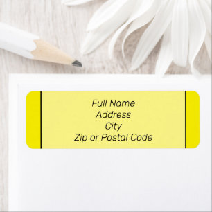 Bright yellow simple