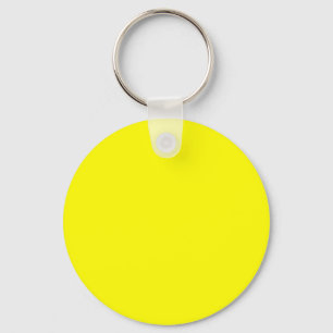 Bright yellow (solid color) key ring