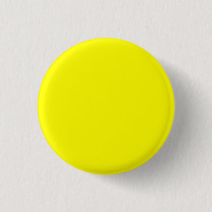 Bright yellow (solid colour)  3 cm round badge