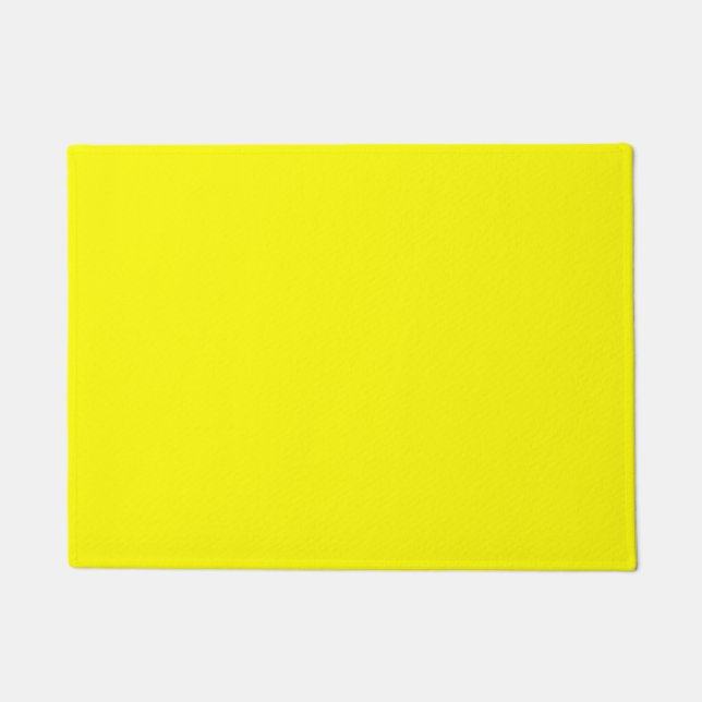 Bright yellow (solid colour)  doormat (Front)