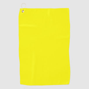Bright yellow (solid colour)  golf towel