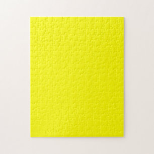 Bright yellow (solid colour) jigsaw puzzle