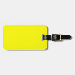 Bright yellow (solid colour)  luggage tag
