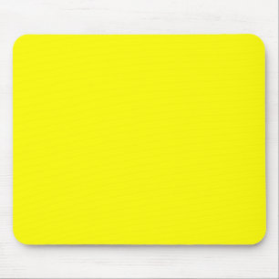 Bright yellow (solid colour) mouse mat