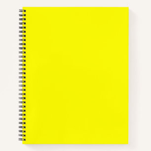 Bright yellow (solid colour)  notebook