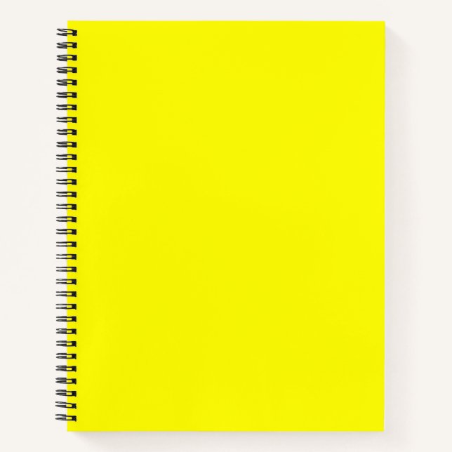 Bright yellow (solid colour)  notebook (Front)
