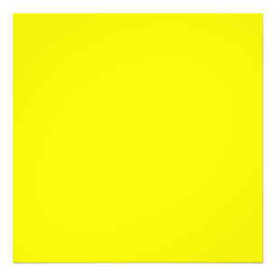 Bright yellow (solid colour) photo print