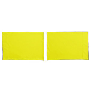 Bright yellow (solid colour)  pillowcase