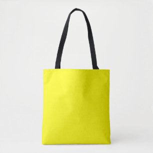 Bright yellow (solid colour) tote bag