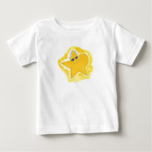 Bright Yellow Star Baby T-Shirt