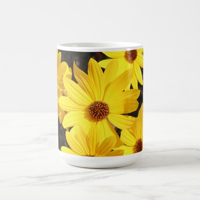 Bright Yellow Sunflower  Coffee Mug (Center)