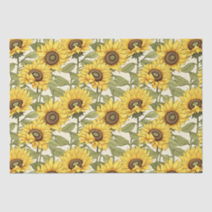 Bright Yellow Sunflower Tissue Paper