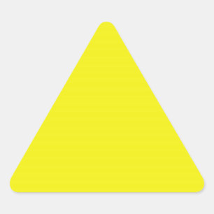 Bright Yellow Triangle Sticker