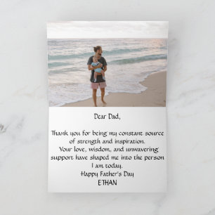 Brighten His Day: Father's Day Photo Card