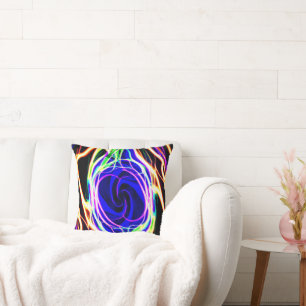 Brighten Up Your Space with Neon Patterns Cushion